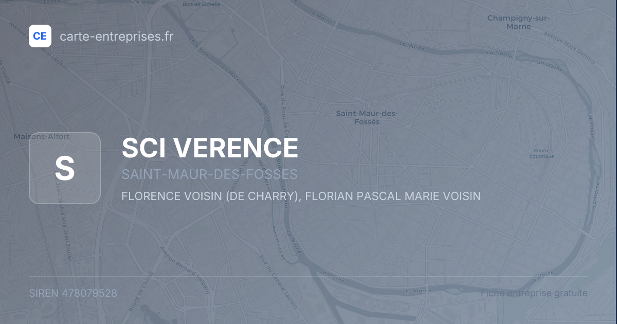 SCI VERENCE — 478079528 — fiche entreprise