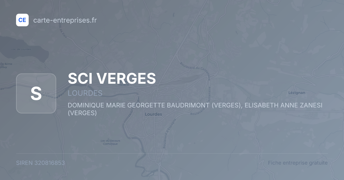 SCI VERGES — 320816853 — fiche entreprise