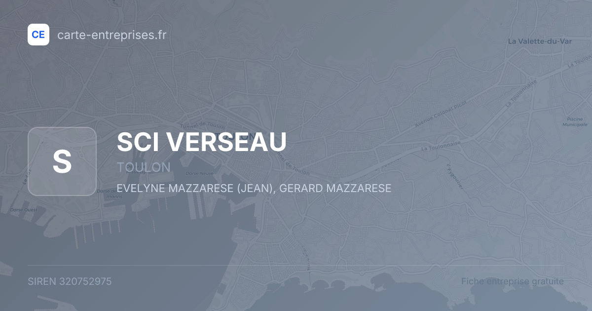SCI VERSEAU — 320752975 — fiche entreprise