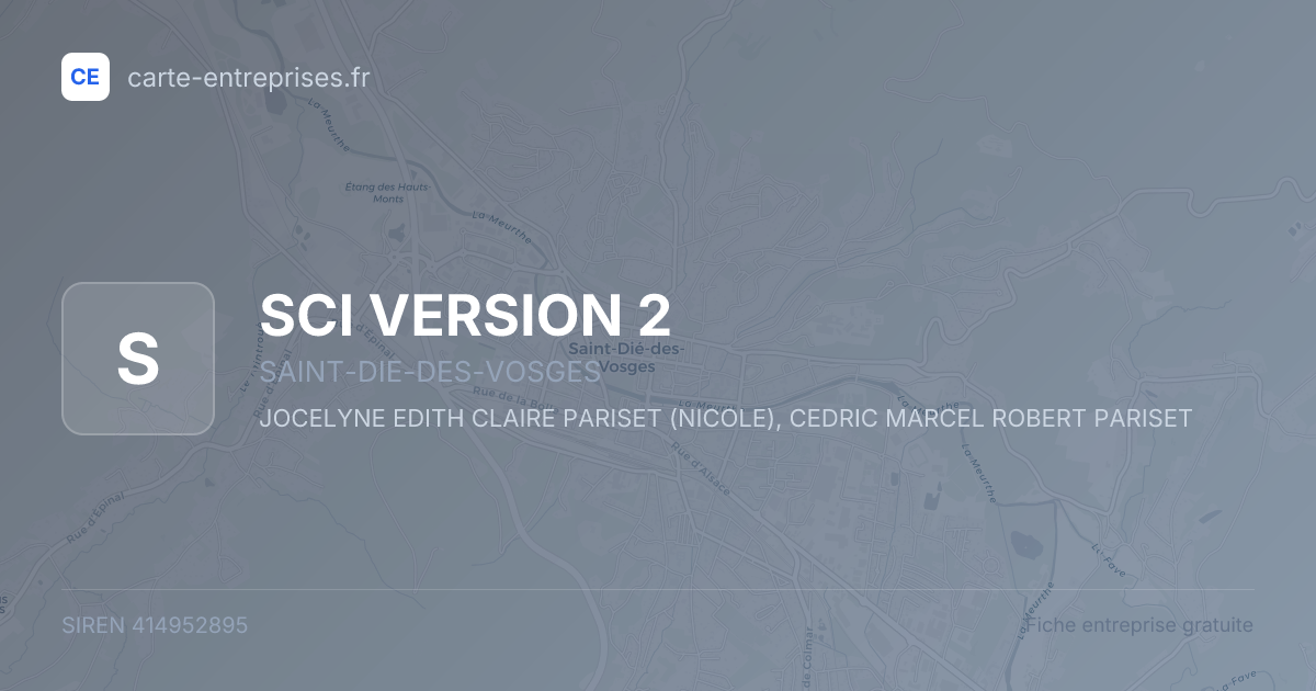 SCI VERSION 2 — 414952895 — fiche entreprise