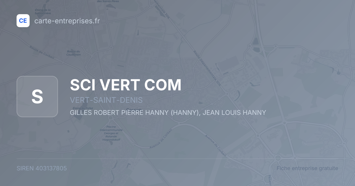SCI VERT COM — 403137805 — fiche entreprise
