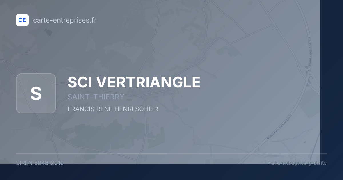 SCI VERTRIANGLE — 394812010 — fiche entreprise