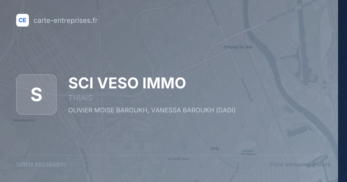 SCI VESO IMMO — 885364810 — fiche entreprise
