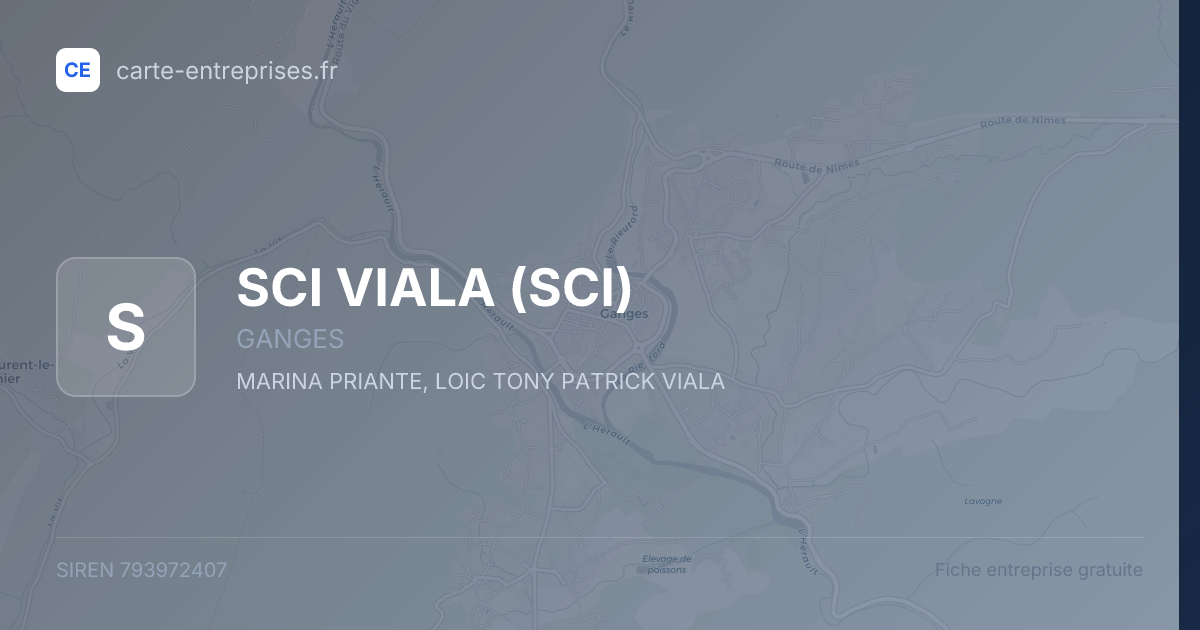 SCI VIALA (SCI) — 793972407 — fiche entreprise