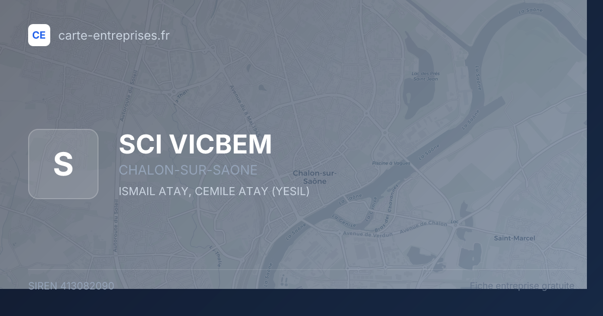 SCI VICBEM — 413082090 — fiche entreprise