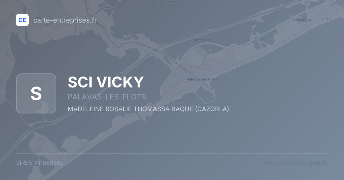 SCI VICKY — 411868862 — fiche entreprise