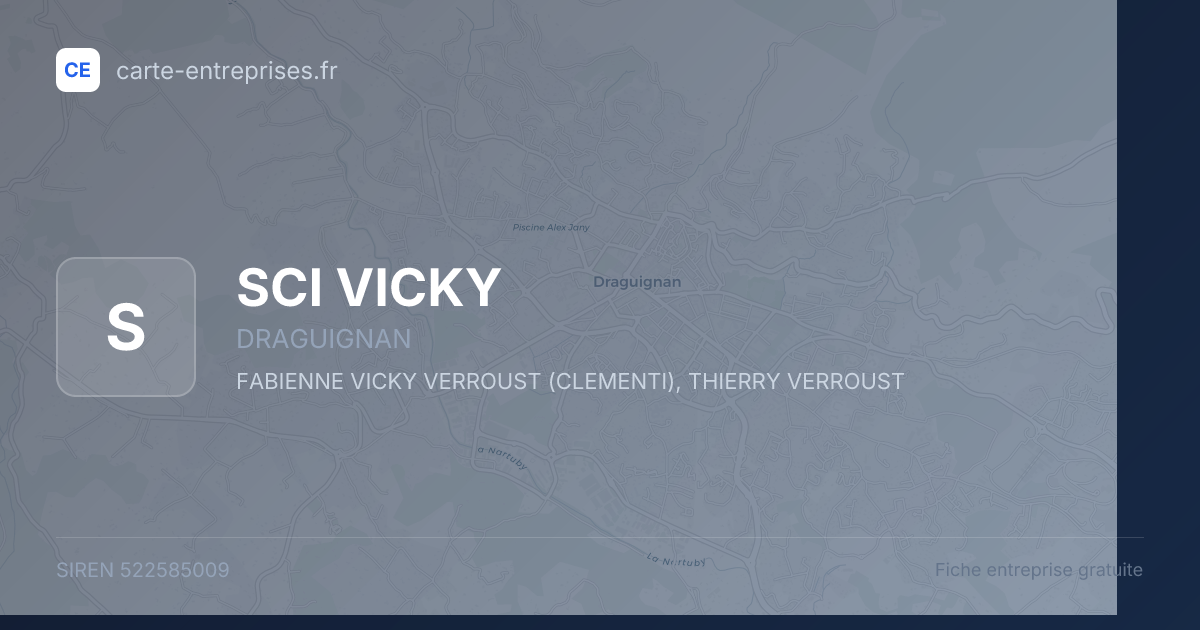 SCI VICKY — 522585009 — fiche entreprise