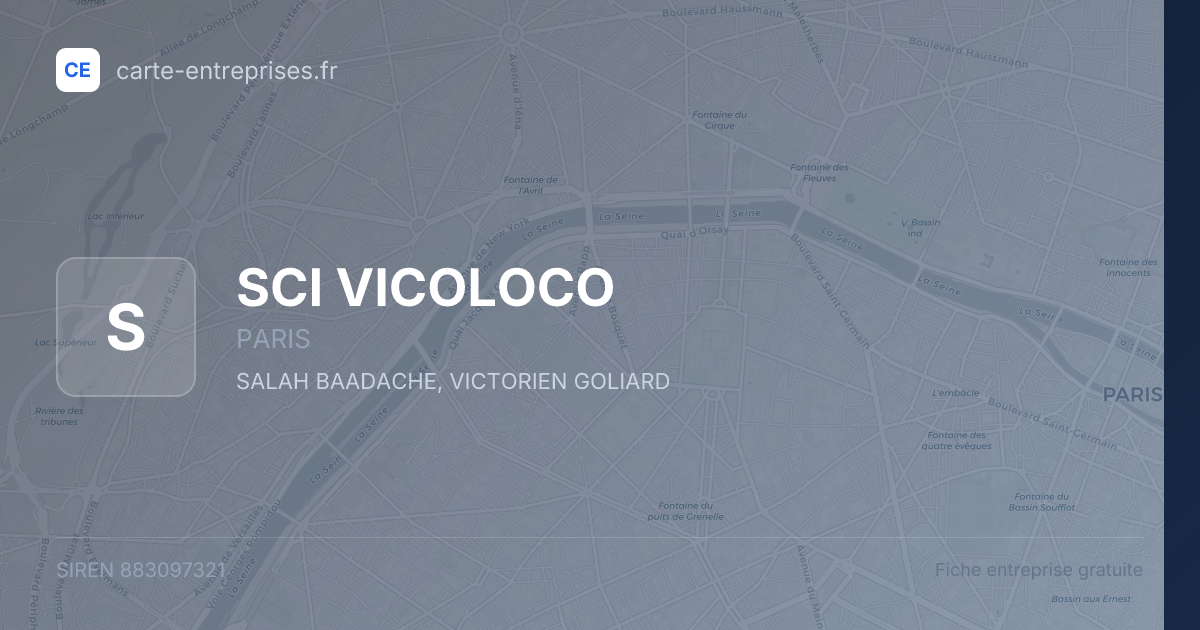 SCI VICOLOCO — 883097321 — fiche entreprise