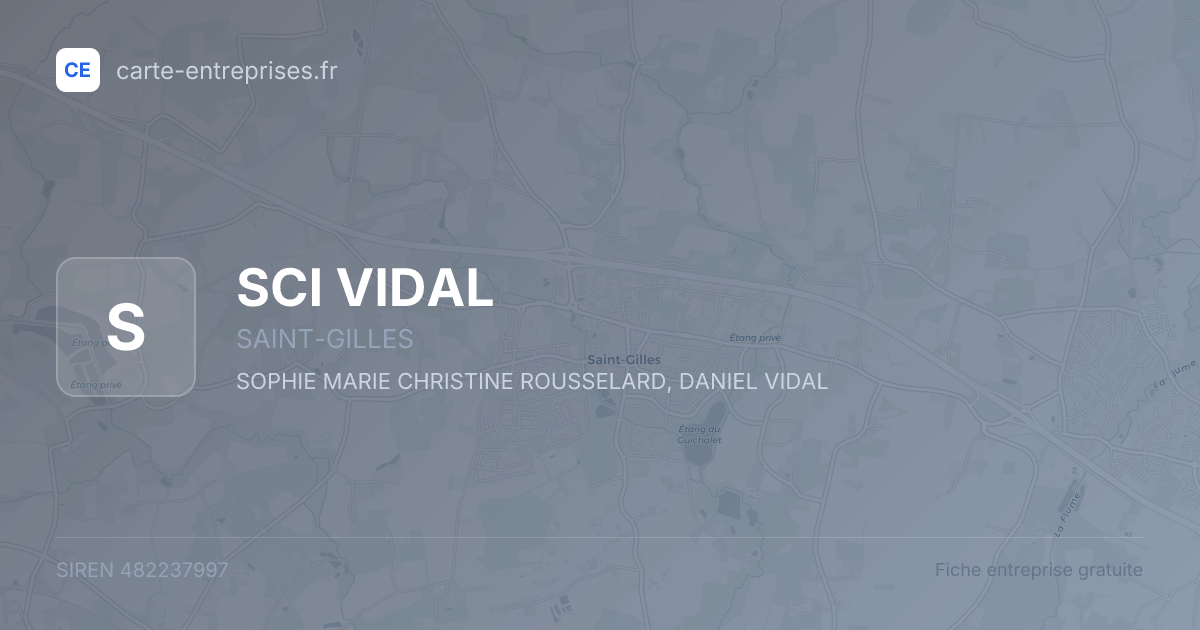 SCI VIDAL — 482237997 — fiche entreprise