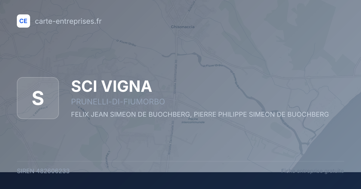 SCI VIGNA — 482606233 — fiche entreprise