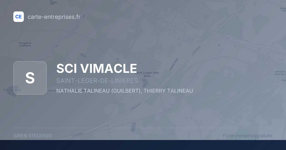 SCI VIMACLE — 511031593 — fiche entreprise