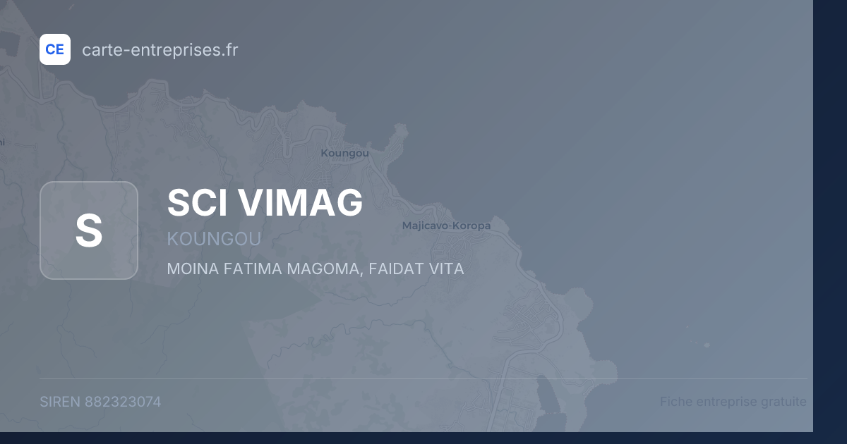 SCI VIMAG — 882323074 — fiche entreprise