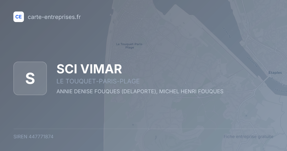 SCI VIMAR — 447771874 — fiche entreprise