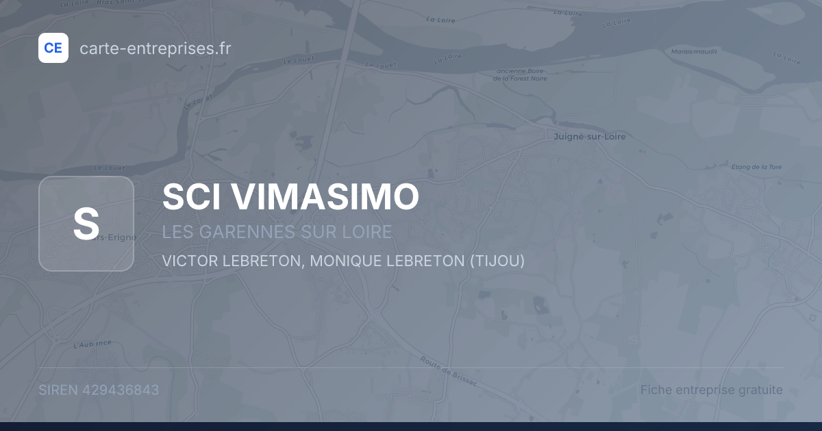 SCI VIMASIMO — 429436843 — fiche entreprise
