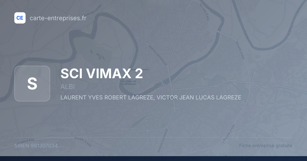 SCI VIMAX 2 — 991307034 — fiche entreprise