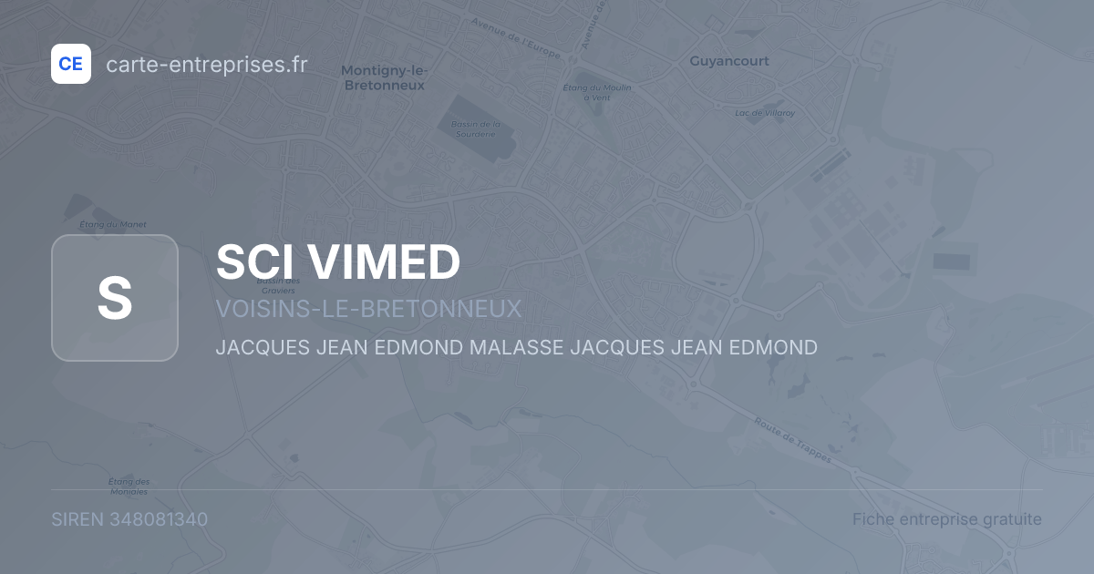 SCI VIMED — 348081340 — fiche entreprise