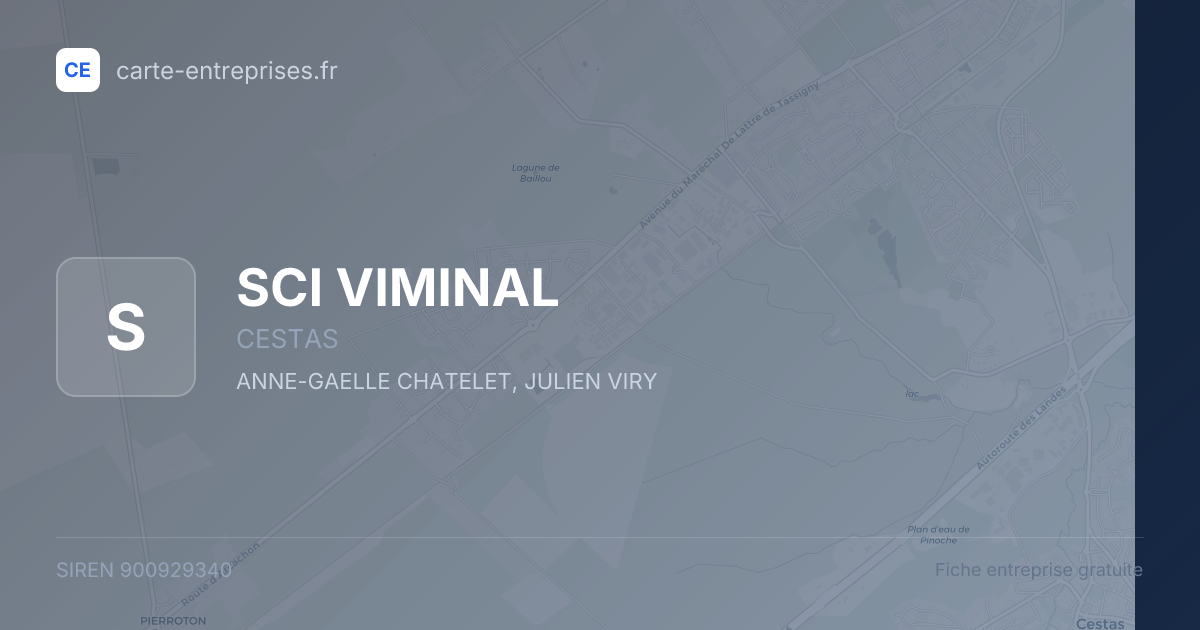 SCI VIMINAL — 900929340 — fiche entreprise