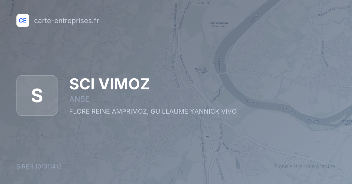 SCI VIMOZ — 101311413 — fiche entreprise