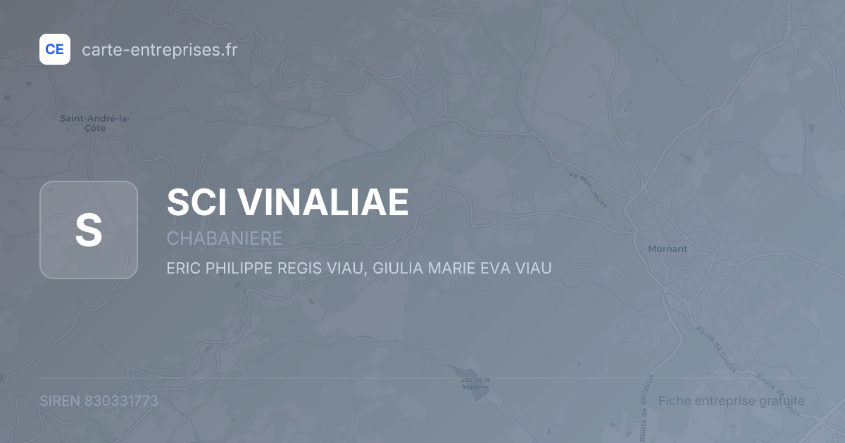 SCI VINALIAE — 830331773 — fiche entreprise
