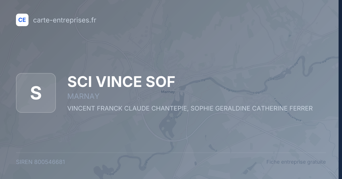 SCI VINCE SOF — 800546681 — fiche entreprise