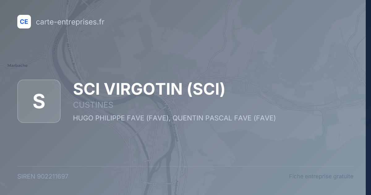 SCI VIRGOTIN (SCI) — 902211697 — fiche entreprise