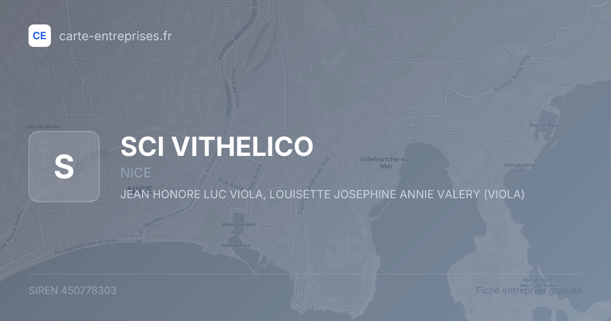 SCI VITHELICO — 450778303 — fiche entreprise