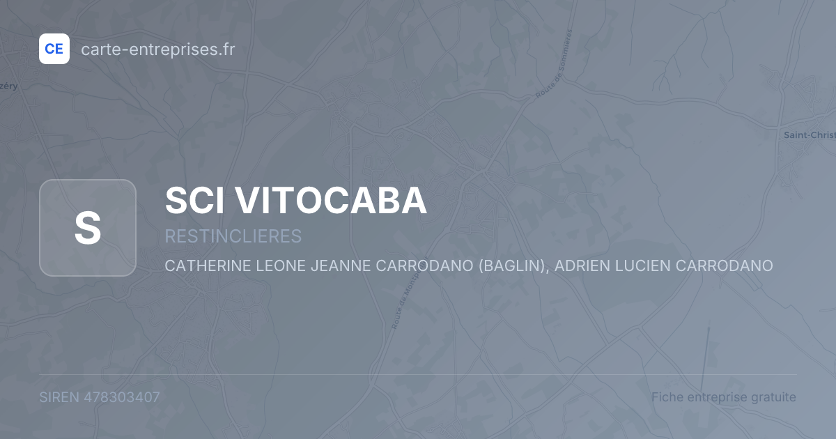 SCI VITOCABA — 478303407 — fiche entreprise