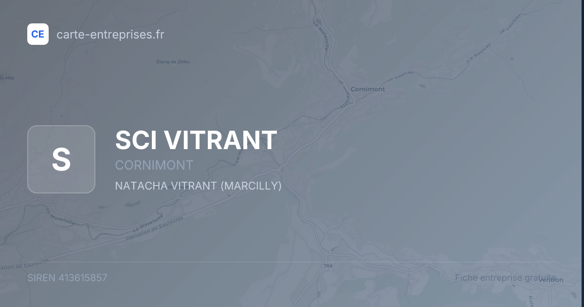 SCI VITRANT — 413615857 — fiche entreprise