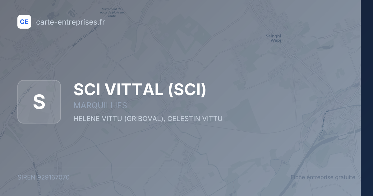SCI VITTAL (SCI) — 929167070 — fiche entreprise