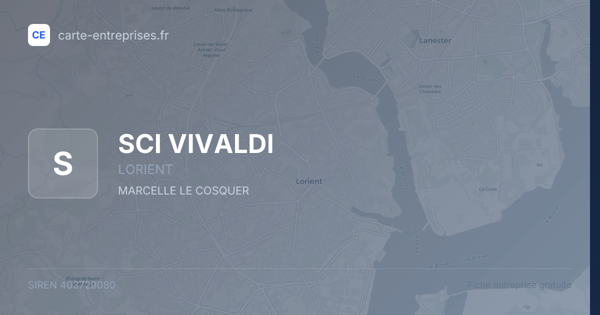 SCI VIVALDI — 403729080 — fiche entreprise