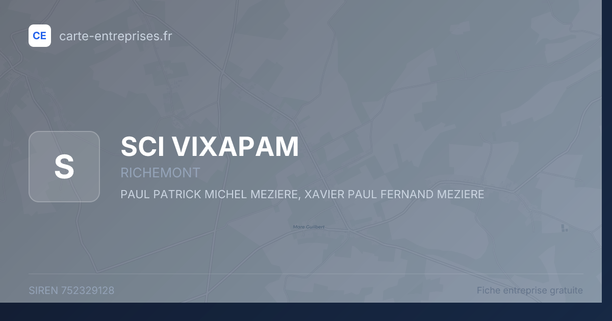 SCI VIXAPAM — 752329128 — fiche entreprise
