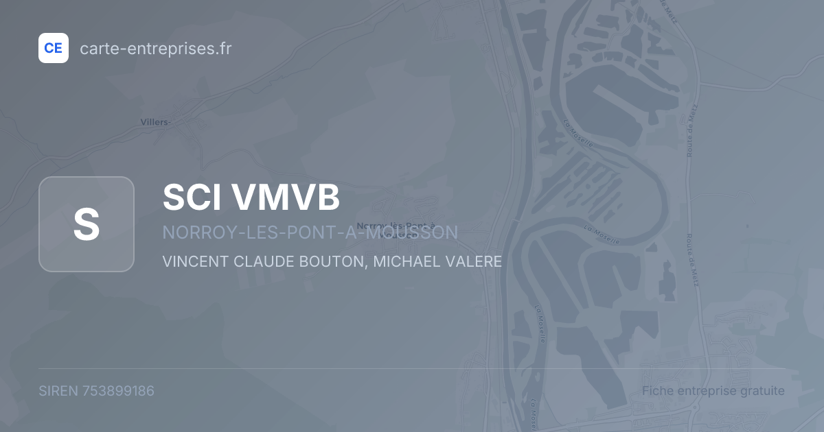 SCI VMVB — 753899186 — fiche entreprise