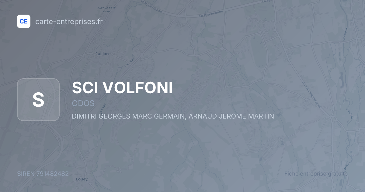 SCI VOLFONI — 791482482 — fiche entreprise