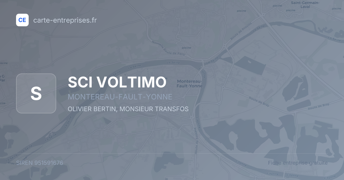 SCI VOLTIMO — 951591676 — fiche entreprise