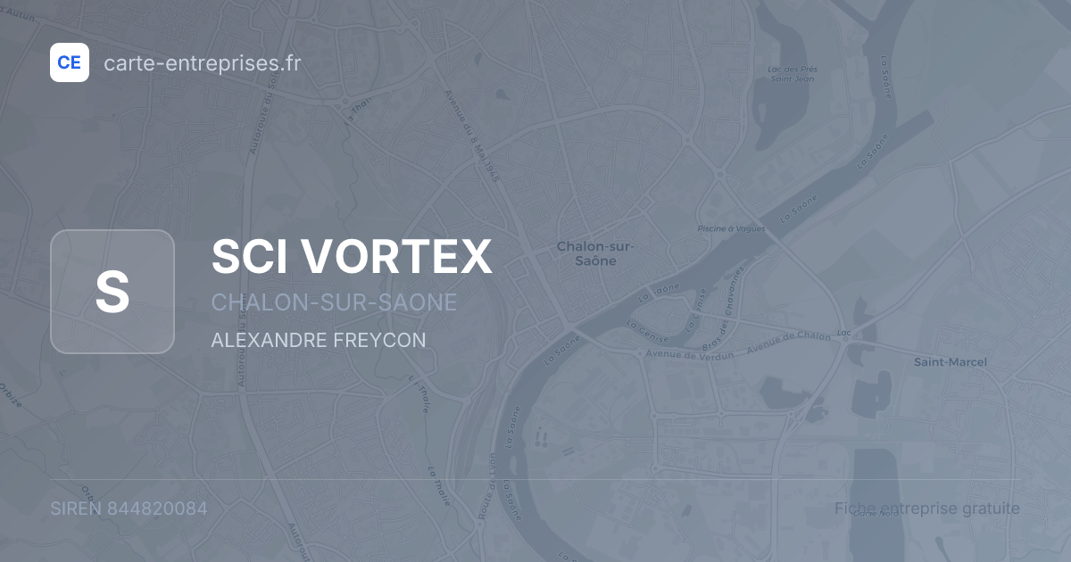 SCI VORTEX — 844820084 — fiche entreprise