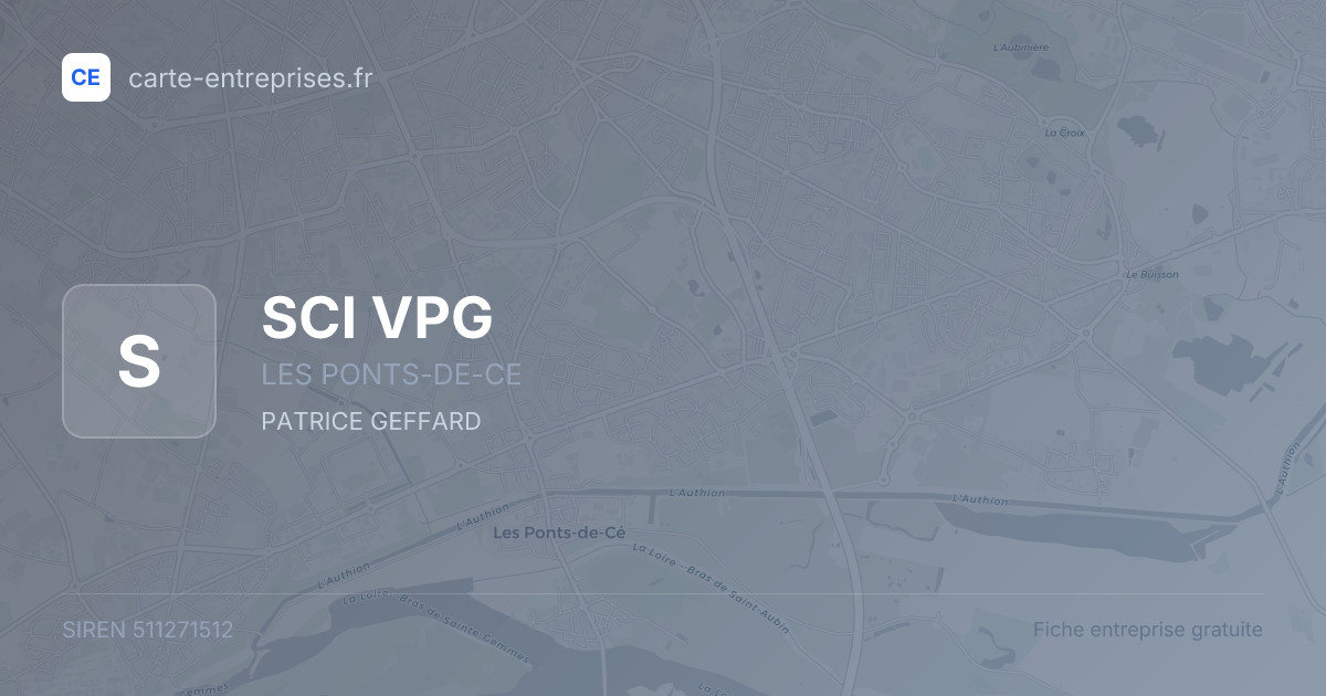 SCI VPG — 511271512 — fiche entreprise