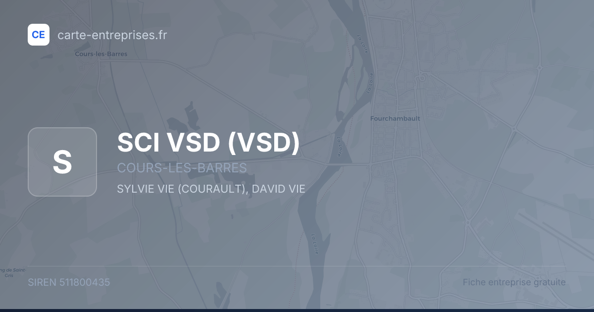 SCI VSD (VSD) — 511800435 — fiche entreprise