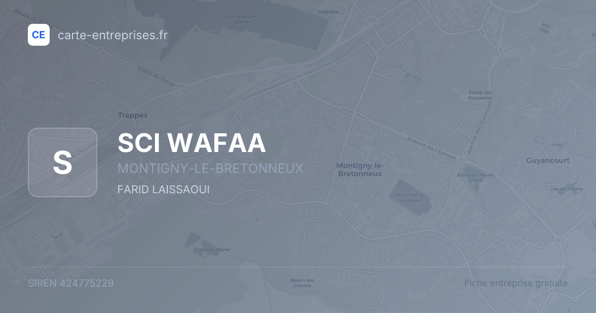 SCI WAFAA — 424775229 — fiche entreprise