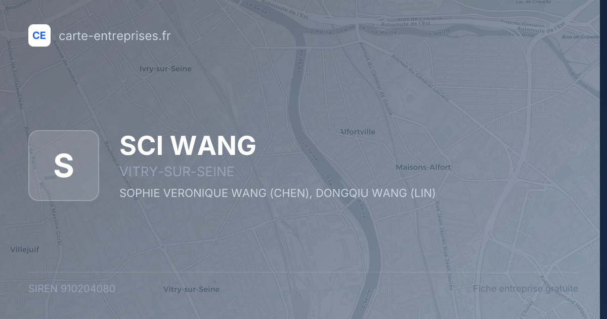 SCI WANG — 910204080 — fiche entreprise