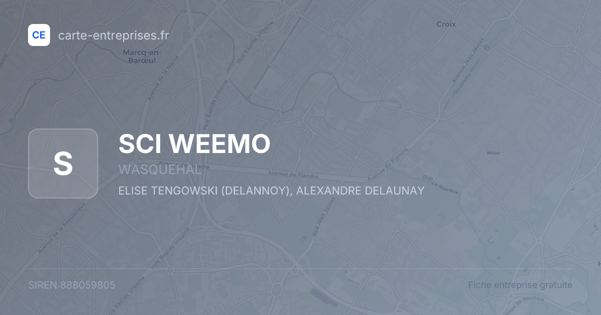 SCI WEEMO — 888059805 — fiche entreprise