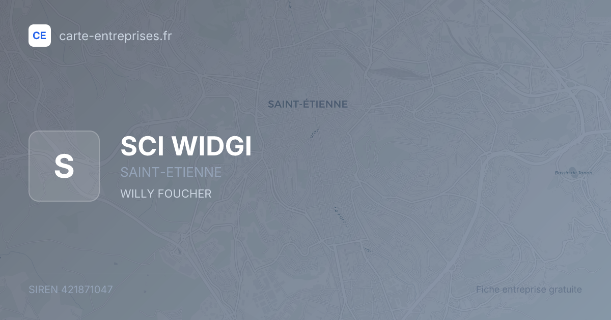 SCI WIDGI — 421871047 — fiche entreprise