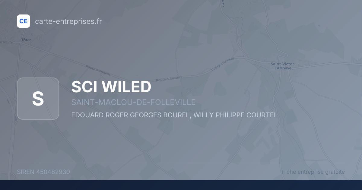 SCI WILED — 450482930 — fiche entreprise