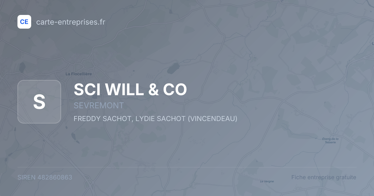 SCI WILL & CO — 482860863 — fiche entreprise