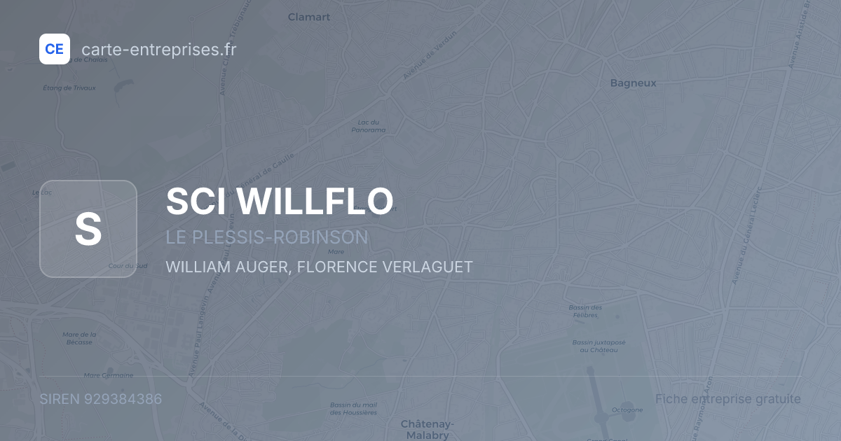 SCI WILLFLO — 929384386 — fiche entreprise