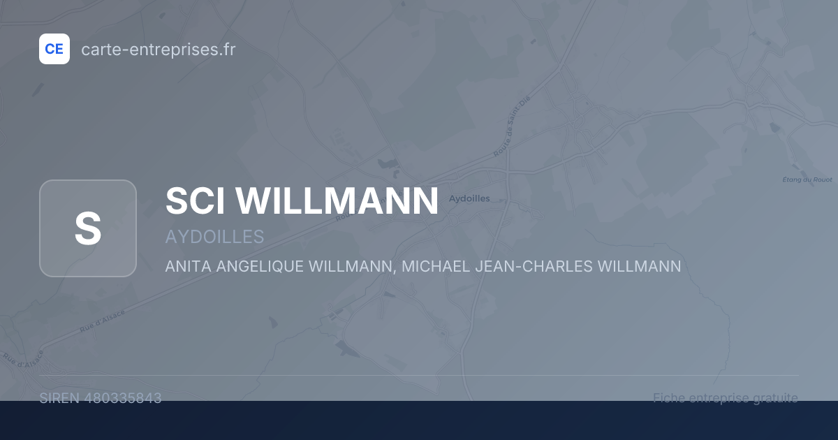 SCI WILLMANN — 480335843 — fiche entreprise