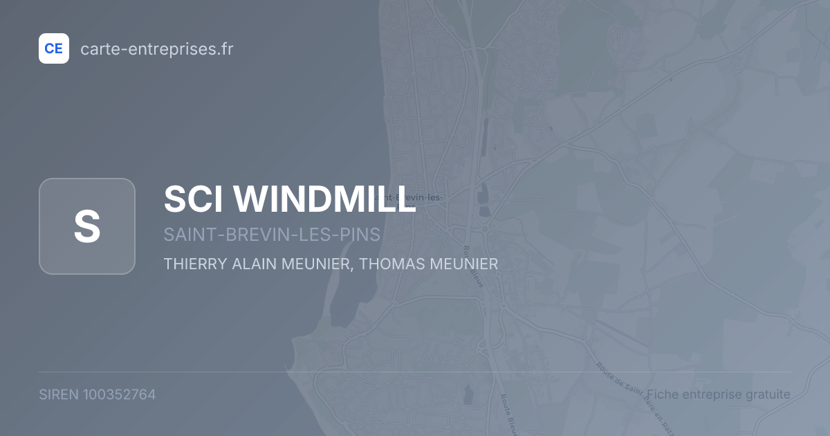 SCI WINDMILL — 100352764 — fiche entreprise