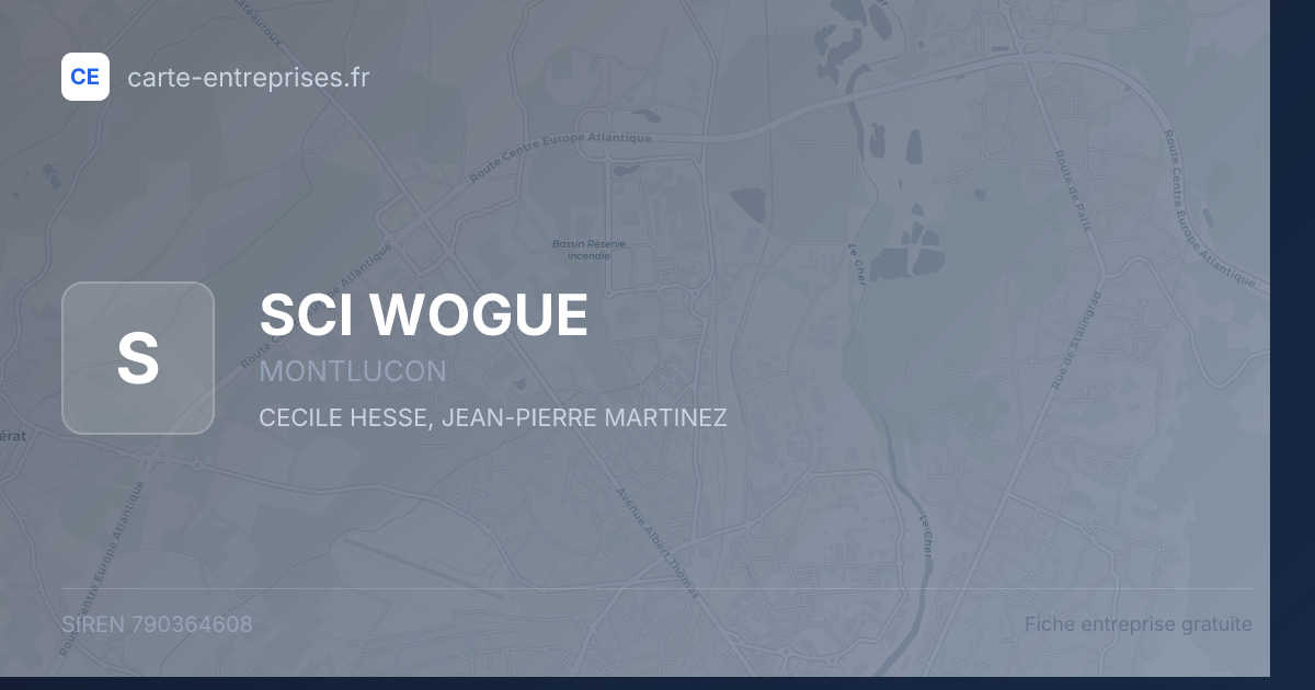SCI WOGUE — 790364608 — fiche entreprise