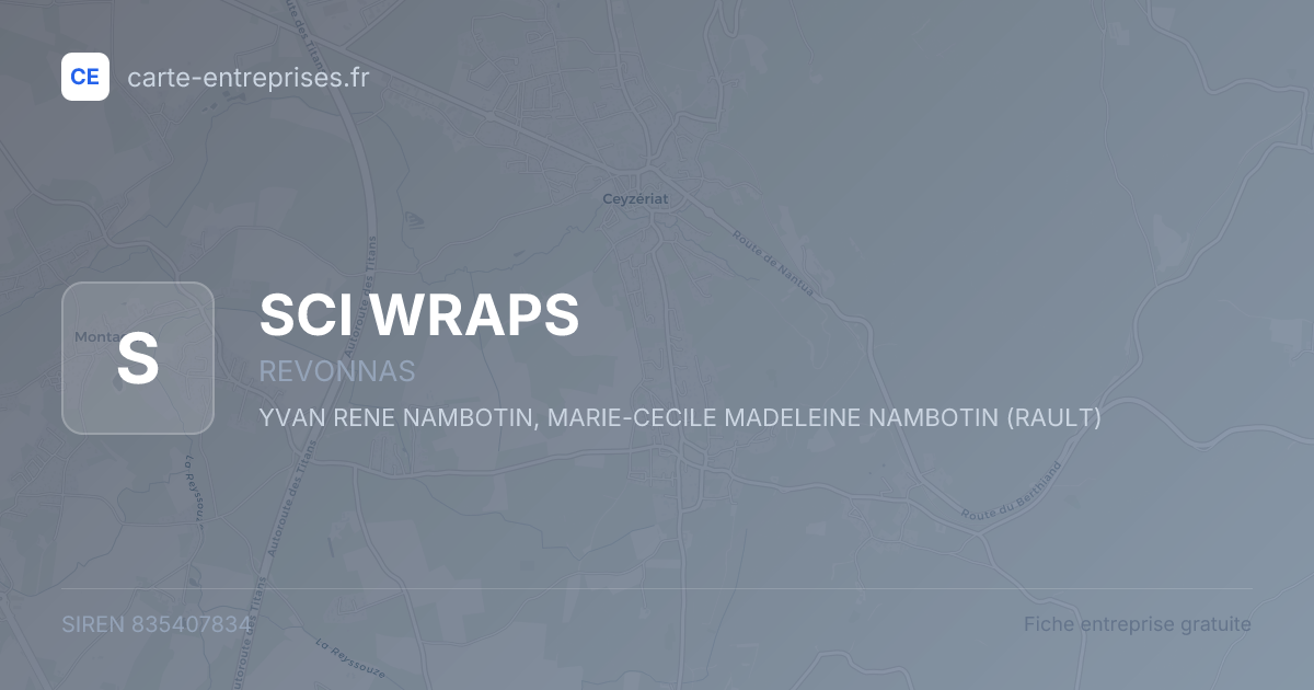 SCI WRAPS — 835407834 — fiche entreprise