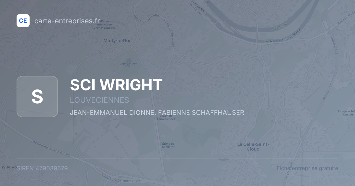 SCI WRIGHT — 479039679 — fiche entreprise
