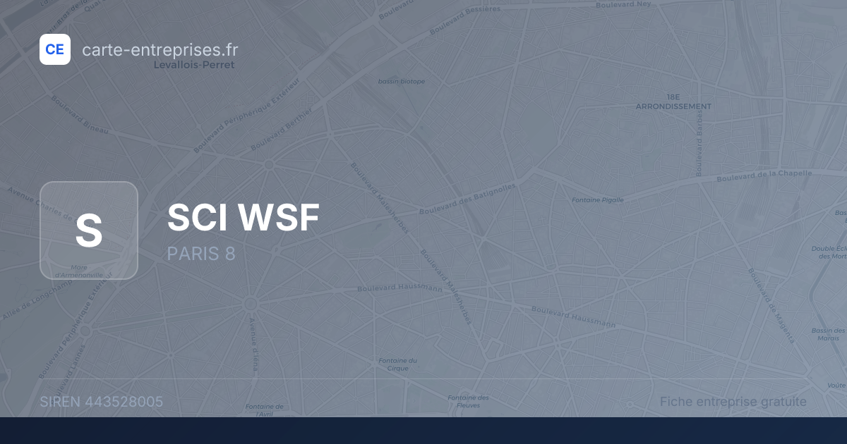 SCI WSF — 443528005 — fiche entreprise